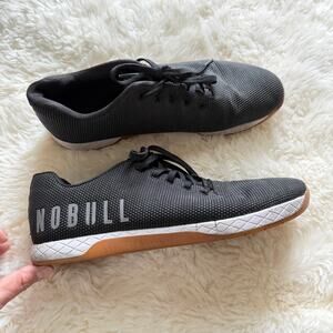 NOBULL Outwork black white gum strength training shoes
